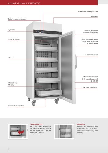 Blood Bank Refrigerator BL 520 PRO-ACTIVE