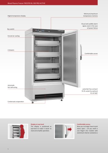 Blood Plasma Freezer FROSTER BL 330 PRO-ACTIVE