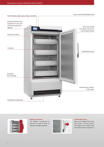 Blood Plasma Freezer FROSTER BL 330 ULTIMATE