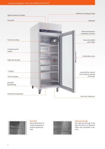 Laboratory Refrigerator LABO 720 CHROMAT PRO-ACTIVE