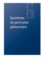 Systèmes de perfusion plafonniers - 1