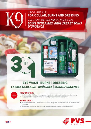 K9 FIRST AID KIT: FOR OCULAR, BURNS AND DRESSING