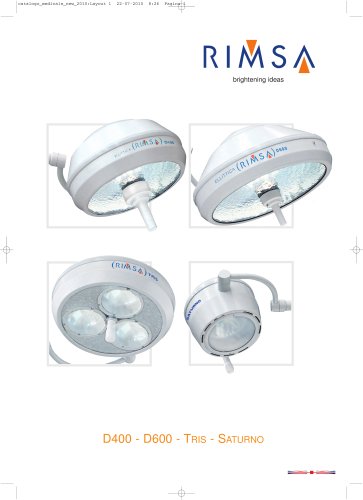 Brochure Major and Minor Operating Lights Halogen D/ Serie, TRIS and Saturno