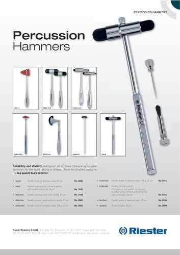 Percussion hammer