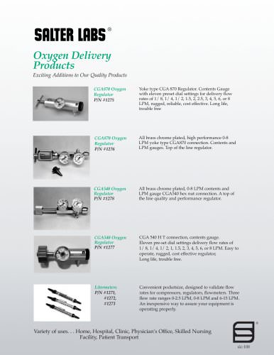 Oxygen Regulator SLC-10011