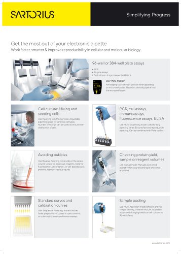 Get the most out of your electronic pipette