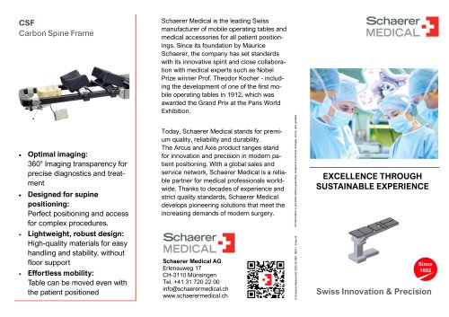 Schaerer Medical - Info Flyer