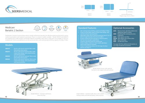 Medicare Bariatric 2 Section Couch