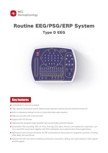 Routine EEG/PSG/ERP System Type D EEG