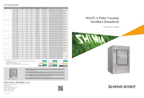 MAST-A Pulse Vacuum Sterilizer (Standard)