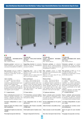 TIT.9301-DB Trolley for linen distribution