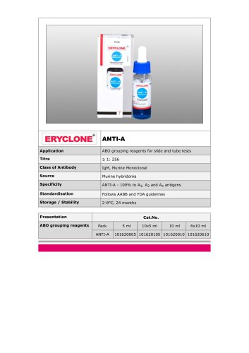 Eryclone ®  Anti-A