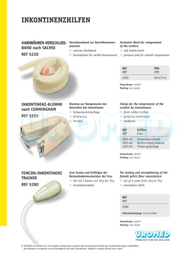 Urethra Occlusion Band by Sachse