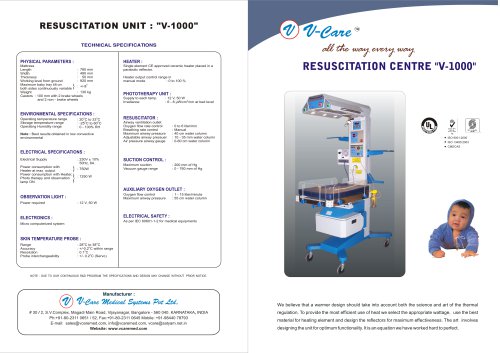 Resuscitation Unit - V-1000