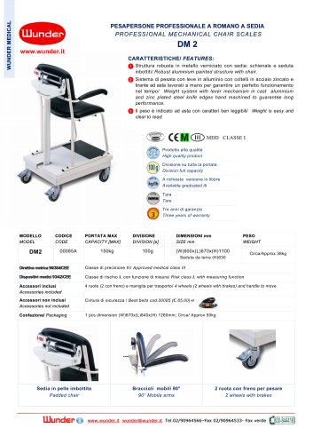 Professional mechanical chair scales