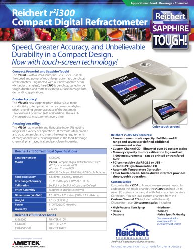 r2i300 Compact Digital Refractometer