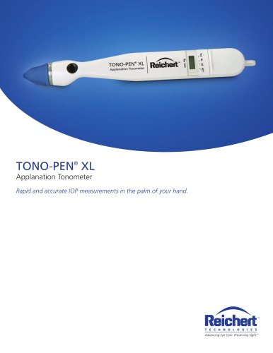 Tono-Pen XL Applanation Tonometer Brochure