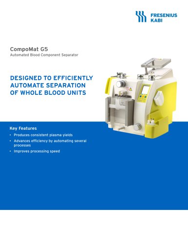 CompoMat G5 Automated Blood Component Separator