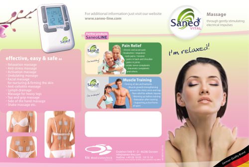 Leaflet SaneoVITAL Massage