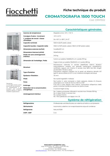 CROMATOGRAFIA 1500 ECT-F TOUCH