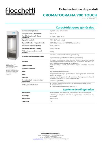 CROMATOGRAFIA 700 ECT-F TOUCH