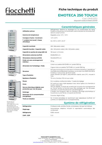 EMOTECA 250 ECT-F TOUCH