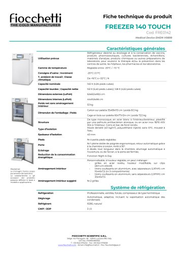 FREEZER 140 TOUCH