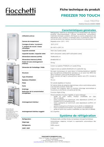 FREEZER 700 ECT-F TOUCH