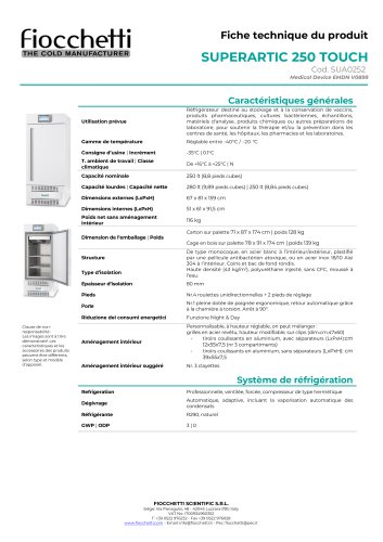 SUPERARTIC 250 ECT-F TOUCH
