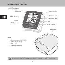 Geratherm® active control ensiomètre numérique de mesure au poignet GT-1215 - 12