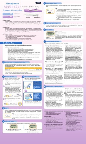 Geratherm® digital duo pregnancy & ovulation test