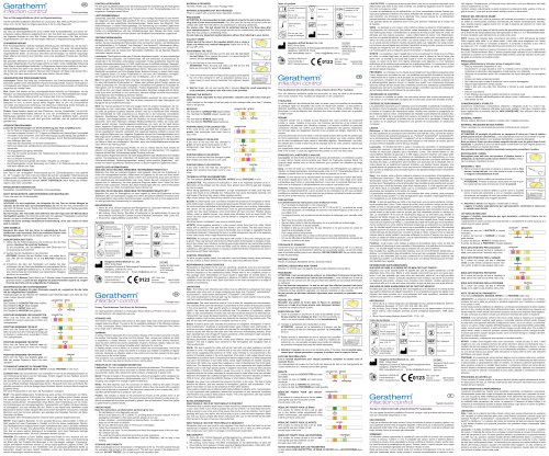 Geratherm® infection control Test de détection des infections des voies urinaires (Urine) Pour l‘autotest