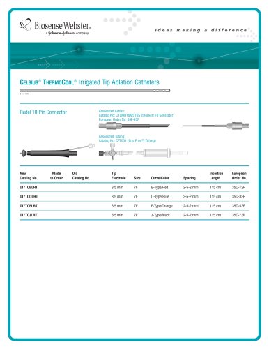 CELSIUS THERMOCOOL Irrigated Tip Catheter