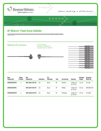 WEBSTER 6F Fixed Curve Catheter