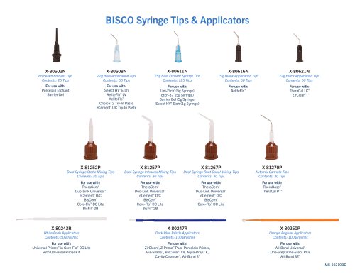 BISCO Syringe Tips & Applicators