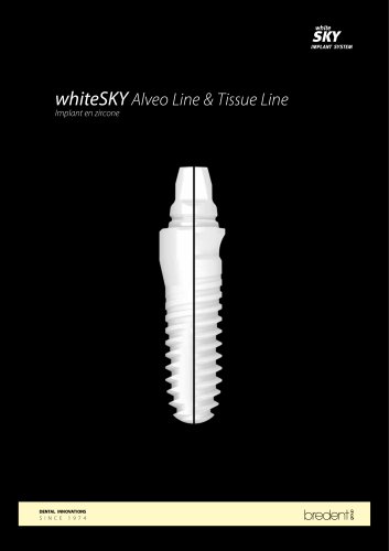 Implant en zircone – whiteSKY Alveo Line & Tissue Line