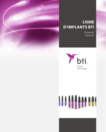 BTI Implant System - Ligne D'Implants BTI