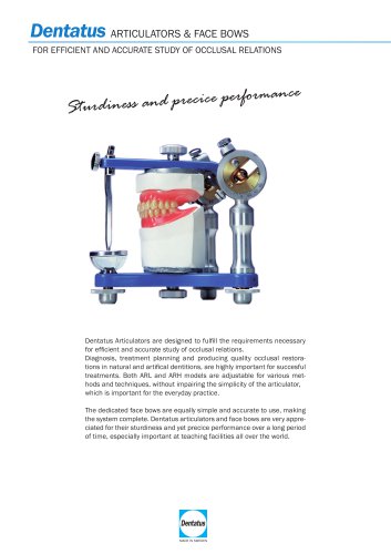 Product Leaflet (Articulators)