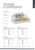 CATALOGUE PRODUITS 2017 Ostéosinus & Comblements osseux - 7