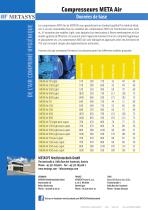 Compresseurs META Air Données de base - 1