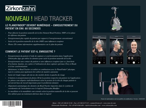 Dépliant Head Tracker