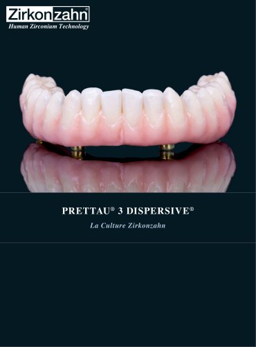 Structure en zircone  Prettau® 3 Dispersive® sur barre en titane anodisée