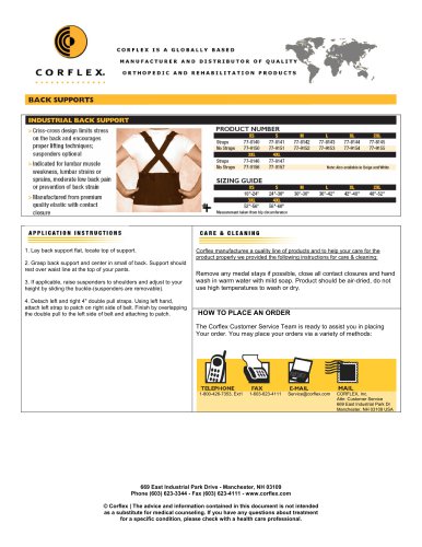 Industrial Back Support