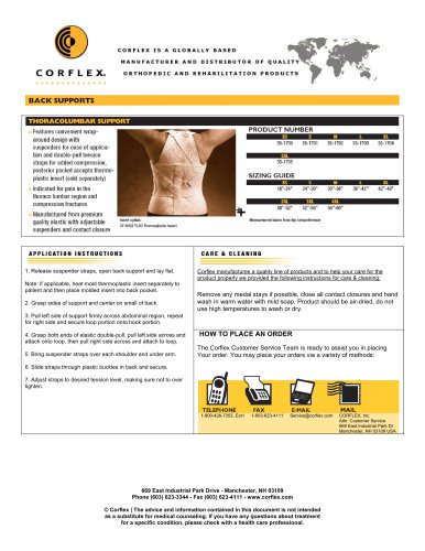 Thoracolumbar Support