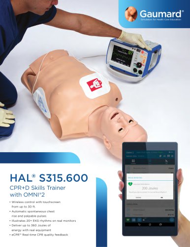 HAL® S315.600.250 - CPR+D Skills Trainer Torso with OMNI® 2