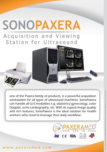 SonoPaxera Brochure