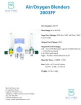 Air/Oxygen Blenders 2003FF