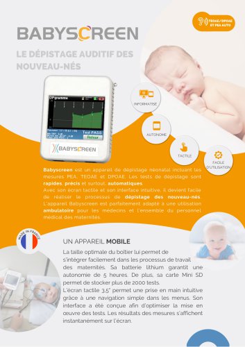 Babyscreen Brochure FR