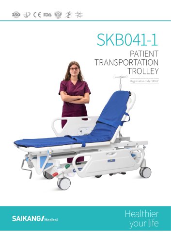 SKB041-1 Patient-Transportation-Trolley_SaikangMedical