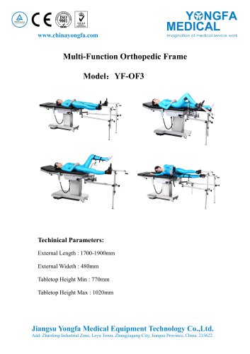 Catalog of YF-OF3-Multi-Function Orthopedic Frame- YONGFA MEDICAL